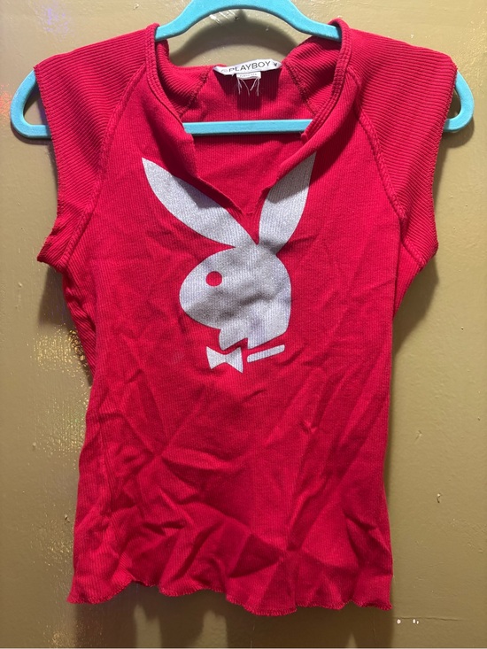 PLAYBOY Tops - Playboy Red Logo Tank Top
